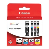Canon PGI-225 BK/ CLI-226 4530B008 C,M,Y 4 Pack Value Pack in Retail Packaging Canon PGI-225 BK/ CLI-226 4530B008 C,M,Y 4 Pack Value Pack in Retail Packaging
