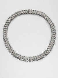 EXCLUSIVELY AT SAKS. This sparkling piece features nature-inspired leaf links. CrystalsRhodium-plated brassLength, about 16Box and tongue closureImported EXCLUSIVELY AT SAKS. This sparkling piece features nature-inspired leaf links. CrystalsRhodium-plated brassLength, about 16Box and tongue closureImported