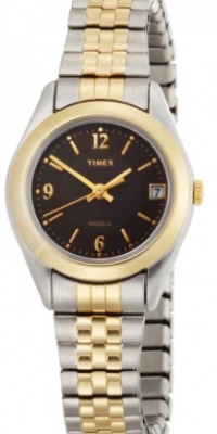 Timex Women's T2N320 Elevated Classics Dress Two-Tone Stainless Steel Expansion Watch Timex Women's T2N320 Elevated Classics Dress Two-Tone Stainless Steel Expansion Watch