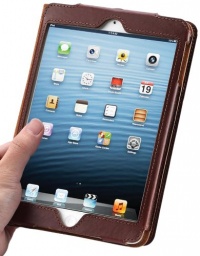 Acase iPad Mini Genuine Leather Case / Cover (Apple iPad Mini 7.9 inch Tablet) with Built-in Stand - Support Smart Cover Function for Mini iPad (ChestNut) - Red Acase iPad Mini Genuine Leather Case / Cover (Apple iPad Mini 7.9 inch Tablet) with Built-in Stand - Support Smart Cover Function for Mini iPad (ChestNut) - Red