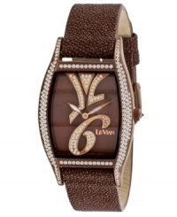 Embrace your inner diva with the shimmering elegance of this chocolate diamond-encrusted timepiece from Le Vian. Embrace your inner diva with the shimmering elegance of this chocolate diamond-encrusted timepiece from Le Vian.