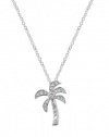 Effy Jewlery Diamond Palm Tree 14K White Gold Pendant, .11 TCW
