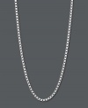 Put on the finishing touches. Necklace features a chic box link design crafted in 14k white gold. Approximate length: 30 inches.