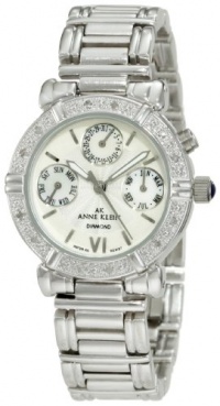 Anne Klein Women's 10-7899MPSV Diamond Accented Multi-Function Silver-Tone Watch Anne Klein Women's 10-7899MPSV Diamond Accented Multi-Function Silver-Tone Watch