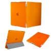 KHOMO ® DUAL CASE: Orange Smart Cover FRONT + Orange Crystal Rubberized Back Protector for Apple iPad 2 , iPad 3 & iPad 4 (The new iPad HD)