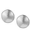 The industrial look of these concave stud earrings from Kenneth Cole New York gives any outfit that modern feel. Crafted in silver tone mixed metal. Approximate diameter: 1/2 inch.