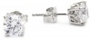 Myia Passiello Essentials Swarovski Zirconia 1 Carat Round Stud Earrings