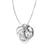 Sterling Silver Do You Know What I Love Most About Us? You! with Double Hearts Reversible Pendant Necklace , 18