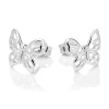 925 Sterling Silver Little Butterfly Post Stud Earrings 11 mm Jewelry for Women, Teens, Girls - Nickel Free