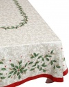 Lenox Golden Holly 60-inch by120-inch Oblong / Rectangle Tablecloth