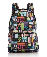 Rule the school with this bold backback from LeSportsac. Vibrant colors and graphics detail this look for a style that scores an A+ in cool. Rule the school with this bold backback from LeSportsac. Vibrant colors and graphics detail this look for a style that scores an A+ in cool.