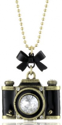 Betsey Johnson Royal Engagement Large Camera Long Pendant Necklace Betsey Johnson Royal Engagement Large Camera Long Pendant Necklace