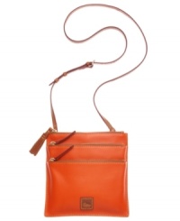 Easygoing yet elegant, this compact design is ideal whether you're rushing off to Rio or running errands around town. Crafted from rich leather with understated accents, it's sized-right for any excursion. Easygoing yet elegant, this compact design is ideal whether you're rushing off to Rio or running errands around town. Crafted from rich leather with understated accents, it's sized-right for any excursion.