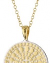 Anna Beck Designs Lombok 18k Gold-Plated Divided Medallion Necklace, 16 with 3 Extender