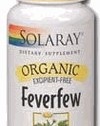 Organic Feverfew Leaf 455mg by Solaray - 100 Capsule