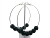 New Basketball Wives POParazzi Inspired Earrings Ier2001 Jet Bk 80mm