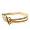 Gorjana Graham Neutral Leather Studded Wrap Natural