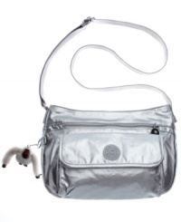 Make a move to metallic and add some cool to a hot summer look with this irresistible shimmery crossbody from Kipling. It's packed with pockets from the inside out and always ready to stash your favorite essentials with ease. Make a move to metallic and add some cool to a hot summer look with this irresistible shimmery crossbody from Kipling. It's packed with pockets from the inside out and always ready to stash your favorite essentials with ease.