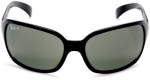 New Ray Ban RB4068 601/58 Black/Crystal Green Lens 60mm Polarized Sunglasses