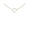 Dogeared Large Smooth Karma Gold Dipped Necklace - 18 Inches