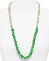 Gorgeous gobstopper gems make this kate spade new york necklace a total knockout. It's a simple shape - a classic strand - but one that packs an added punch in surprising shades.