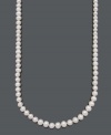The key to classic style is a chic strand of pearls. Belle de Mer necklace features cultured freshwater pearls (9-10 mm) with a 14k gold clasp. Approximate length: 30 inches.