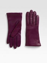 EXCLUSIVELY AT SAKS. Cashmere lined leather in a classic silhouette with touch screen technology to protect your fingers from the elements.About 10 longCashmere liningLeatherProfessional leather cleanerImported EXCLUSIVELY AT SAKS. Cashmere lined leather in a classic silhouette with touch screen technology to protect your fingers from the elements.About 10 longCashmere liningLeatherProfessional leather cleanerImported