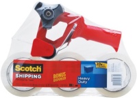 Scotch Heavy Duty Shipping Packaging Tape, 1.88 Inches x 54.6 Yards, 3 Rolls of Tape with Free SB-200 Dispenser (3850-3-FPD) Scotch Heavy Duty Shipping Packaging Tape, 1.88 Inches x 54.6 Yards, 3 Rolls of Tape with Free SB-200 Dispenser (3850-3-FPD)