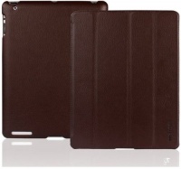 INVELLOP BROWN Leatherette Cover Case for iPad 2 / iPad 3 / The new iPad (Built-in magnet for sleep/wake feature) INVELLOP BROWN Leatherette Cover Case for iPad 2 / iPad 3 / The new iPad (Built-in magnet for sleep/wake feature)