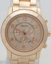 Geneva Quartz Chronograph Look Rose Gold Metal Band Mk8096 Look