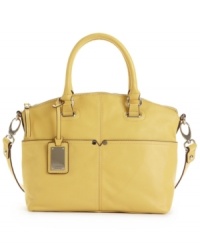 For a perfectly polished and professional look, look no further than Tignanello's Polish Pocket convertible satchel. For a perfectly polished and professional look, look no further than Tignanello's Polish Pocket convertible satchel.