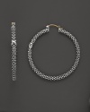 Chic and simple. Signature sterling silver Caviar™ beads accented by a smooth sterling silver X station on these stylish statement earrings. Finished with a hinged post closure.
