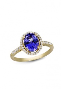 Effy Jewlery 14K Yellow Gold Tanzanite and Diamond Ring, 2.04 TCW Ring size 7 Effy Jewlery 14K Yellow Gold Tanzanite and Diamond Ring, 2.04 TCW Ring size 7