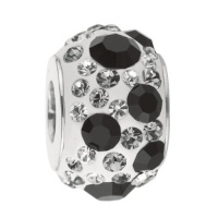 925 Sterling Silver Black Kaleidoscope Crystal, For Chamilia, Pandora, Biagi, Personality, Reflections And More Charm Bracelets 925 Sterling Silver Black Kaleidoscope Crystal, For Chamilia, Pandora, Biagi, Personality, Reflections And More Charm Bracelets