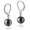 PearlsOnly Kaitlyn Black 8.0-8.5 mm A Freshwater Cultured Pearl Earring Set
