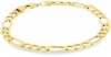 Klassics 10k Yellow Gold 7.5mm Figaro Men's Bracelet, 8.5