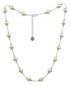 From the island of Mallorca, Spain, this delicate sterling silver chain with organic man-made pearls (8 mm) gives you a lot of  look for a great price. Approximate length: 17 inches.