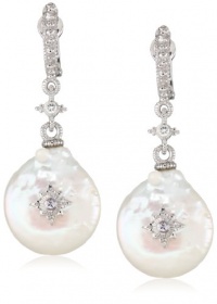 Judith Ripka Aspen Aspen Coin Pearl Drop Earrings Judith Ripka Aspen Aspen Coin Pearl Drop Earrings