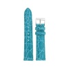 Ladies' Genuine Crocodile Watch Band Aqua Blue 18mm Watchband Built-In Spring Bars