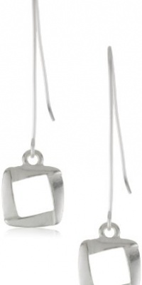 Kenneth Cole New York Silver-Tone Square Linear Earrings Kenneth Cole New York Silver-Tone Square Linear Earrings