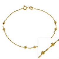 14k Gold Filled Italian Diamond Cut Twisted Serpentine Beaded Chain Bracelet 14k Gold Filled Italian Diamond Cut Twisted Serpentine Beaded Chain Bracelet