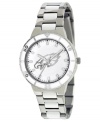 Root for your team 24/7 with this sporty watch from Game Time. Features a Philadelphia Eagles logo at the dial.