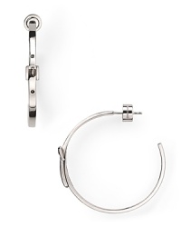 Simply designed and plated in high-shine metal, these MICHAEL Michael Kors earrings style every look with effortless luxury. Simply designed and plated in high-shine metal, these MICHAEL Michael Kors earrings style every look with effortless luxury.