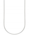 Style, with a bit of an edge. Giani Bernini's squared snake chain necklace is set in sterling silver for a look that's truly stunning. Approximate length: 18 inches.