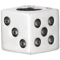 925 Sterling Silver Oxidized Dice Bead, For Chamilia, Pandora, Biagi, Personality, Reflections And More Charm Bracelets 925 Sterling Silver Oxidized Dice Bead, For Chamilia, Pandora, Biagi, Personality, Reflections And More Charm Bracelets