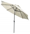 Coolaroo 11 Feet Round Patio Umbrella with 3 Position Tilt-Aluminum Pole, Smoke