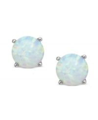 Celebrate your favorite month of the year with these October birthstone earrings by CRISLU. Stud earrings feature round-cut, opal-colored cubic zirconias (3 ct. t.w.) set in sterling silver with a platinum finish. Approximate diameter: 1/4 inch. Celebrate your favorite month of the year with these October birthstone earrings by CRISLU. Stud earrings feature round-cut, opal-colored cubic zirconias (3 ct. t.w.) set in sterling silver with a platinum finish. Approximate diameter: 1/4 inch.