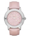 Add a touch of sass with this bubblegum glam watch from DKNY.