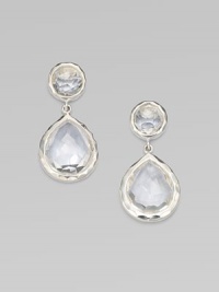 From the Rock Candy® Collection. This versatile style features faceted, clear quartz stones set in sterling silver. Clear quartzSterling silverLength, about 1¼Post backImported From the Rock Candy® Collection. This versatile style features faceted, clear quartz stones set in sterling silver. Clear quartzSterling silverLength, about 1¼Post backImported