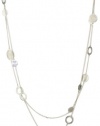 Kenneth Cole New York Urban Wrap Silver-Tone Circle Long Illusion Necklace